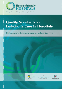 Quality standards for end-of-life care in Hospitals