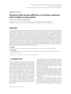 Network-wide Energy Efficiency in Wireless Networks with Multiple