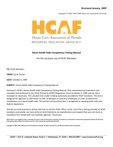 090121 hhaide comp test by hcaf - Home Care Association of Florida