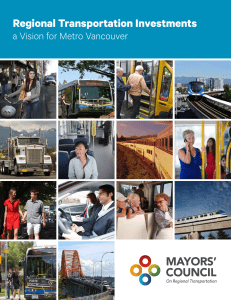Mayors' Council's Regional Transportation Investments