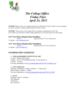 The College Office Friday Flyer April 24, 2015