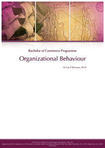 Foundations of Group Behaviour and