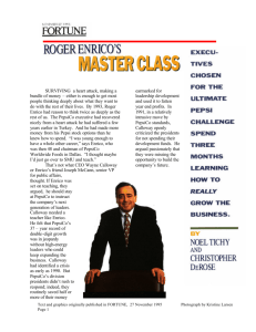Roger Enrico's Master Class