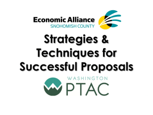 Strategies & Techniques for Successful Proposals