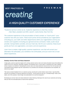 a high-quality customer experience - Blog