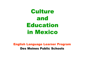 Culture and Education in Mexico