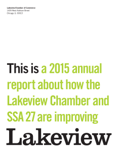 2015 Annual Report  - Lakeview Chamber of Commerce