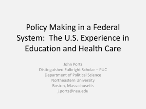 Federalism and Education Policy in the United States - PUC-Rio