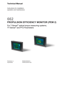 propulsion efficiency monitor (pem 2)