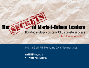 The Secrets Of Market-Driven Leaders