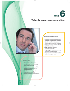 Telephone communication