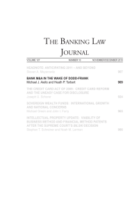 the banking law journal - Weil, Gotshal & Manges LLP