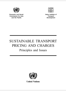 sustainable transport pricing and charges