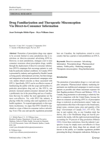 Drug Familiarization and Therapeutic Misconception Via