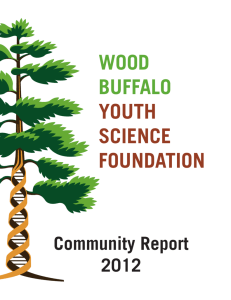 WBRSF Community Report 2012 - Wood Buffalo Regional Science