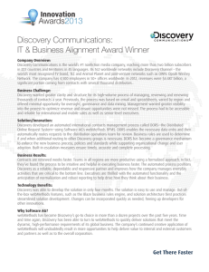Discovery Communications: IT & Business Alignment