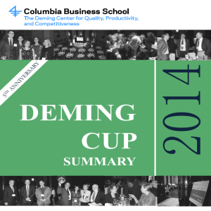 the Deming Cup Award Ceremony Highlights 2014