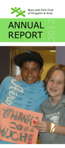 annual report - Boys and Girls Club of Kingston & Area