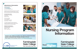 Nursing Program Information
