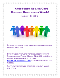 Celebrate Health Care Human Resources Week!