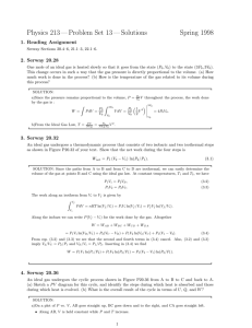 Physics 213 — Problem Set 13 — Solutions Spring 1998