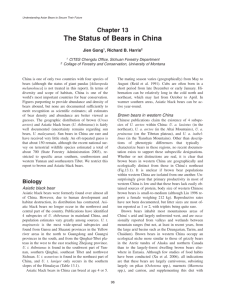 Chapter 13 The Status of Bears in China