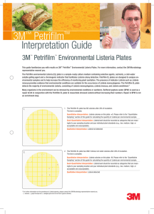 Petrifilm Environmental Listeria Interpretation Guide