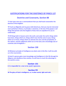 JUSTIFICATIONS FOR THE EXISTENCE OF PHSCS 127 Doctrine