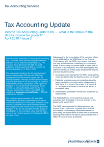 Tax Accounting Update