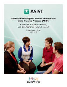 Review of the Applied Suicide Intervention Skills Training Program