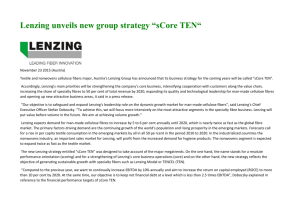 Lenzing unveils new group strategy 22-11-2015