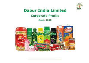 Dabur India-Introduction Dabur India Introduction