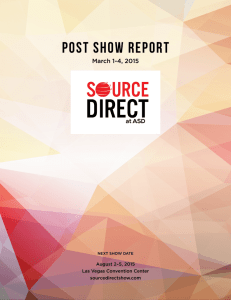 post show report - SourceDirect at ASD