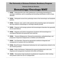 Hematology/Oncology - University of Arizona