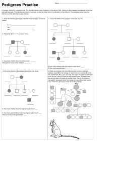 Pedigree Worksheet