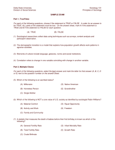 sample exam questions - Delta State University