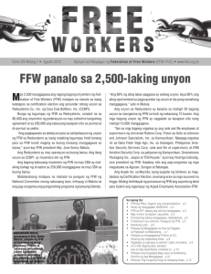 the official newsletter of the FFW is now available