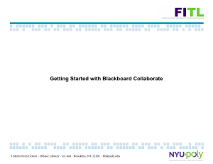 Getting Started with Blackboard Collaborate