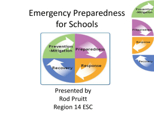 School Emergency Prepardness
