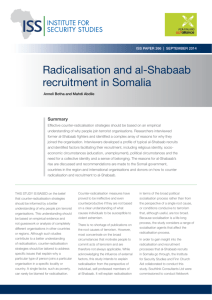 Radicalisation and al-Shabaab recruitment in Somalia