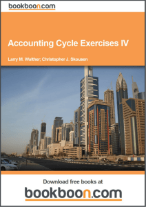 Accounting Cycle Exercises IV