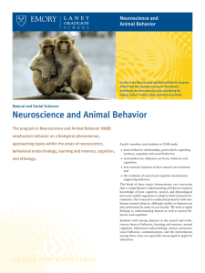 Neuroscience and Animal Behavior