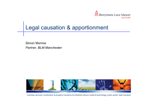 Legal causation & apportionment