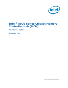 Intel® 5000 Series Chipset Memory Controller Hub (MCH