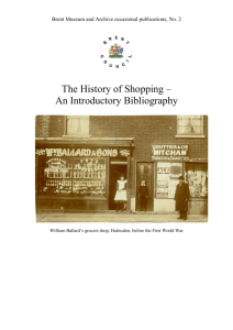 History of Shopping reading list