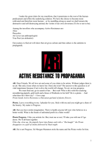 active resistance to propaganda