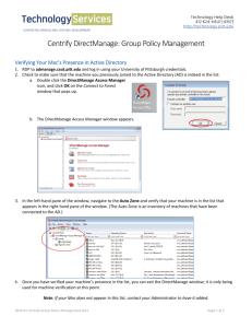 Centrify DirectManage: Group Policy Management