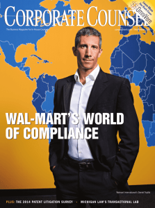 WAL-MART'S WORLD OF COMPLIANCE WAL