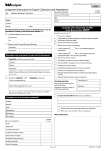 Export lodgement form (PDF 153kb)
