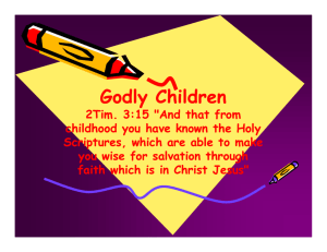 Godly Children Godly Children